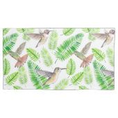 Housse D'oreillers Colibris et feuilles tropicaux (devant-gauche)