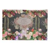 Housse D'oreillers collage chic Shabby, chic français, rustique du pa (Dos)