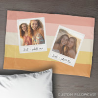 Collage de photos Instagram avec bandes colorées