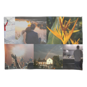 Housse D'oreillers Collage photo personnalisé