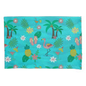 Housse D'oreillers Collage tropical 🍍 🌴 🦩 Coque Coussin (devant)