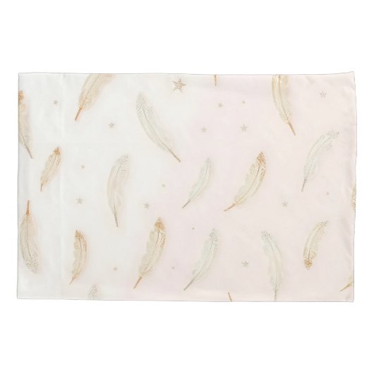 Housse D'oreillers Collection Boho Plumes Modernes Luxe (Dos)