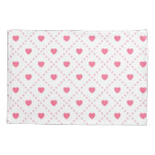 Housse D'oreillers Collection des valentines du Coeur rose rustique (Dos)