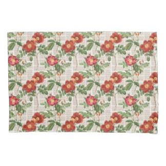 Housse D'oreillers Collection d'illustrations du patrimoine Rose vict