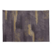 Housse D'oreillers Colles douces Abstraites Plum profond & Or (Dos-Droit)