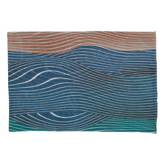 Housse D'oreillers Collines naturelles : motif sans soudure.