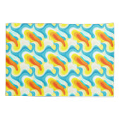 Housse D'oreillers Coloré Abstrait Wavy Motif (Dos)