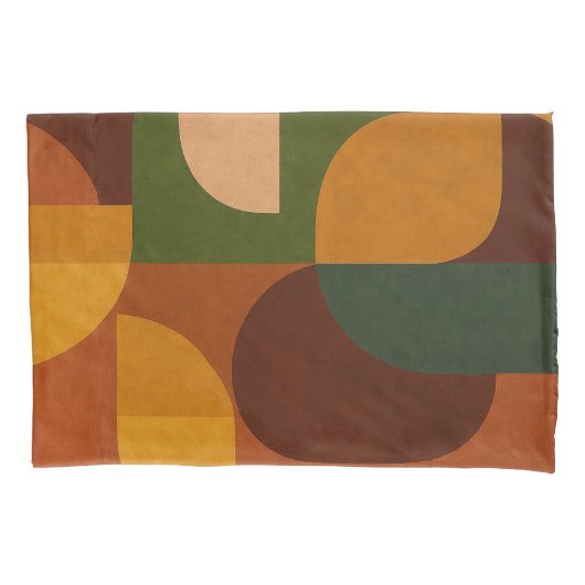 Housse D'oreillers Composition Abstraite de Style Mid-Century Modern (devant)