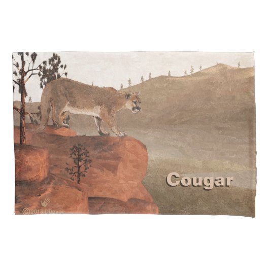 Housse D'oreillers Concentration - Cougar (devant)