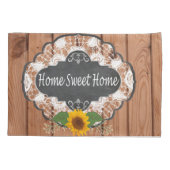 Housse D'oreillers Conception à la maison rustique d'énonciations (Dos-gauche)