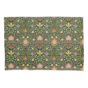 Housse D'oreillers Conception botanique florale persane de William Mo