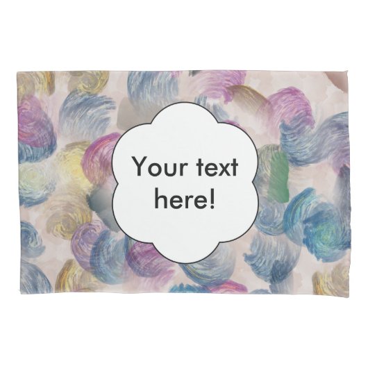 Housse D'oreillers Conception d'abrégé sur courses de brosse (devant)