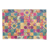 Housse D'oreillers Conception de carreaux en Patchwork Bohème (devant-gauche)