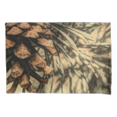 Housse D'oreillers Conception de cône de pin rustique (devant)