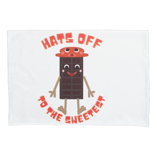 Housse D'oreillers Conception de journée du chocolat (devant)