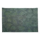 Housse D'oreillers Conception de la fougère sur vert (Dos-Droit)