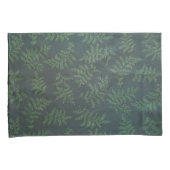 Housse D'oreillers Conception de la fougère sur vert (devant-Droit)