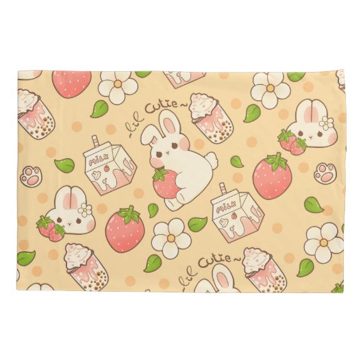 Housse D'oreillers conception de lapin mignon (Dos)