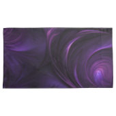 Housse D'oreillers Conception de torsion violette foncée (devant-Droit)