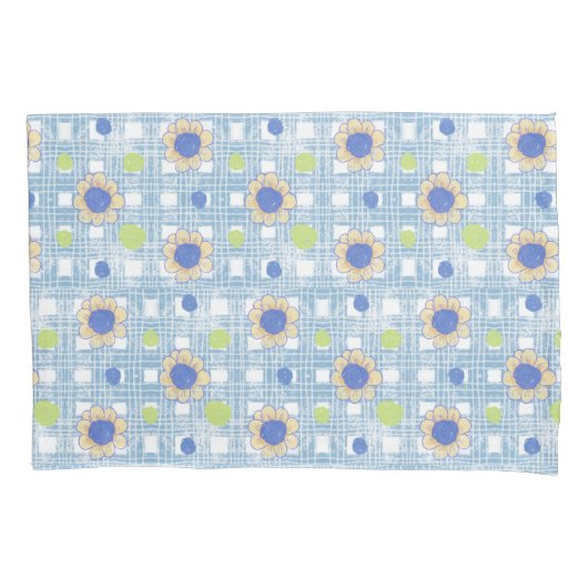 Housse D'oreillers Conception des fleurs (devant)