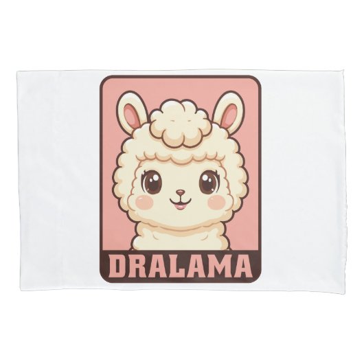Housse D'oreillers Conception d'illustration de lama mignon (devant)
