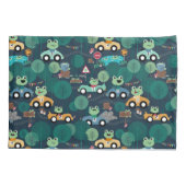 Housse D'oreillers Conducteurs de voitures de course de grenouilles E (Dos)