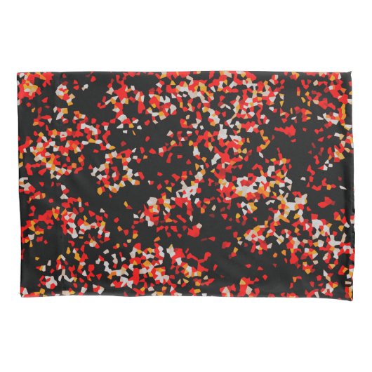 Housse D'oreillers Confetti d'automne foncé (devant)