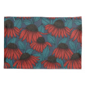 Housse D'oreillers Confleurs rouges (Dos-gauche)