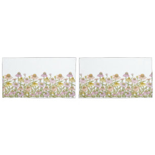 Housse D'oreillers Conflowers Floral Botanical Art