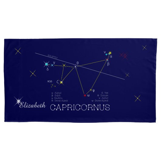 Housse D'oreillers Constellation CAPRICORNUS unique, impressionnant (devant)