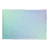 Housse D'oreillers Constellations Étoiles de dégradé vert pourpre (Dos-gauche)