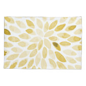 Housse D'oreillers Contours de brosse aquarelle - jaune (Dos)