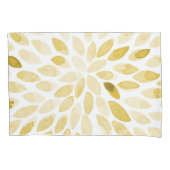 Housse D'oreillers Contours de brosse aquarelle - jaune (devant)