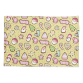 Housse D'oreillers Cookies Noël Jaune (Dos)