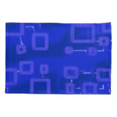 Housse D'oreillers Cool Blue Geometric Stripes (Dos)