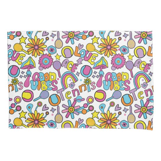 Housse D'oreillers Cool 🎾 super pastel tennis (devant)