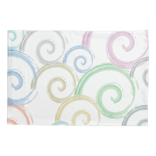 Housse D'oreillers Cool, tendance, moderne onduleur brosses (Dos)