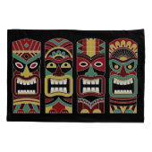 Housse D'oreillers Cool Tiki Totems (Dos)