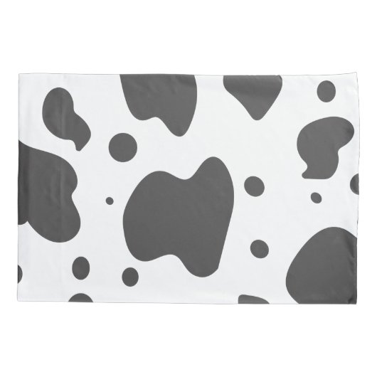 Housse D'oreillers Cool Vache Nom d'impression Monogramme (Dos)