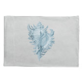 Housse D'oreillers Coque conique bleu (Dos)