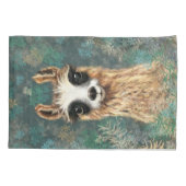 Housse D'oreillers Coque Coussin amusant avec Curious Baby Llama (Dos)