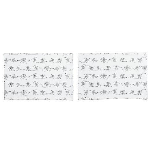 Housse D'oreillers Coque Coussin astronaute (devant-Set)