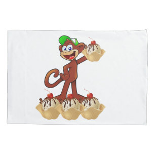 Housse D'oreillers Coque coussin Banana Split Monkey