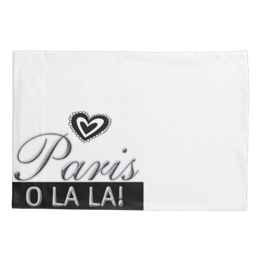 Housse D'oreillers Coque coussin Black & White Paris o la France (Dos)