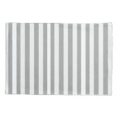 Housse D'oreillers Coque coussin blanc et gris (Dos)