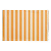 Housse D'oreillers Coque coussin blanc et orange (Dos)