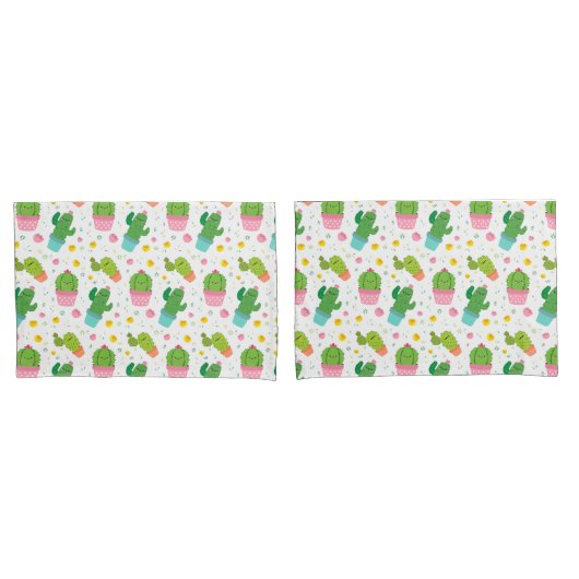 Housse D'oreillers Coque Coussin Cactus (devant-Set)