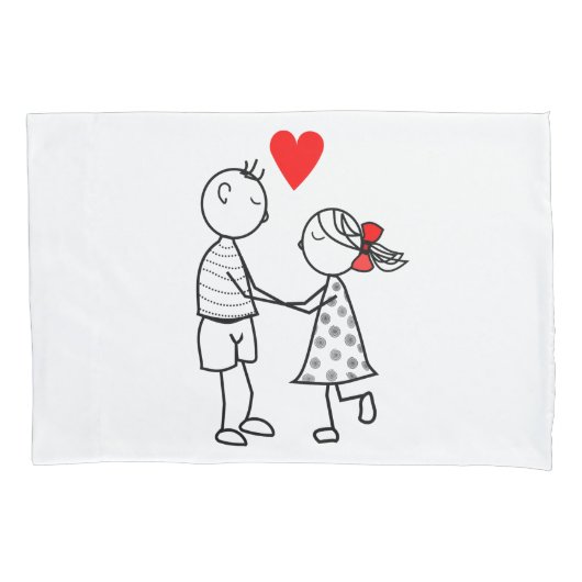 Housse D'oreillers Coque Coussin Couple (devant)