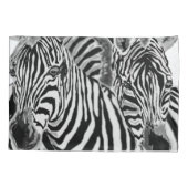 Housse D'oreillers Coque Coussin Couple Zebra (Dos)
