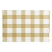 Housse D'oreillers Coque Coussin de beige À damiers (Dos)